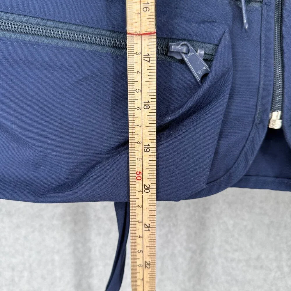 LL Bean VTG Fishing Tactical Vest Size L Blue Cargo Pockets Outdoor Sportsman